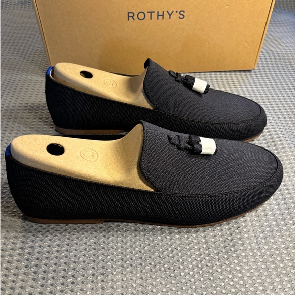 Rothy's Men's Black Slip-On Loafers - Picture 2 of 5